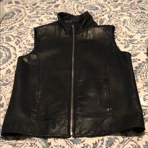 Leather vest